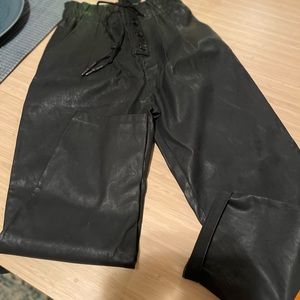 Black leather pants from Fashion Nova!!! Brand new never worn!